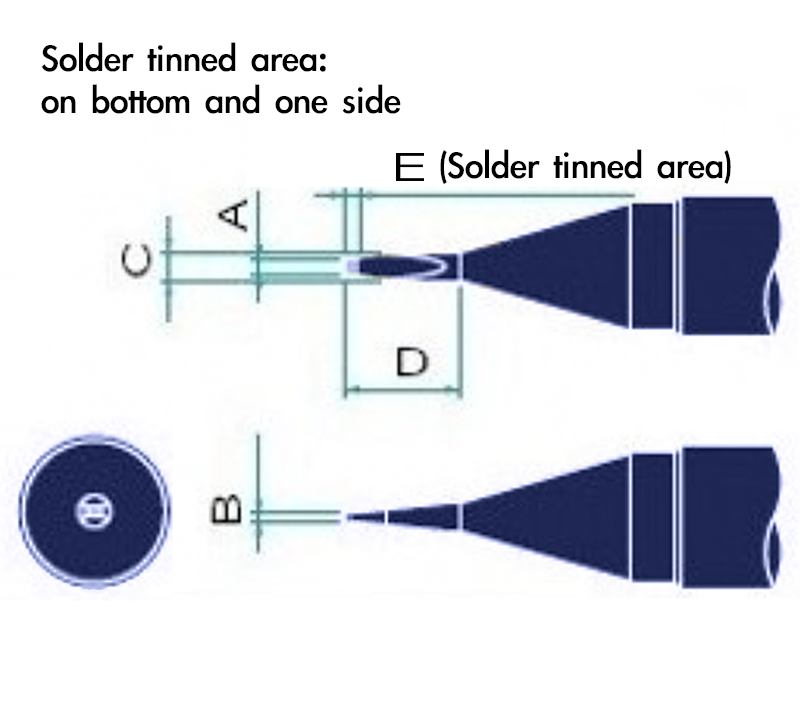 Solder Tip UNIX-P2D-N-P3D-N-P4D-N